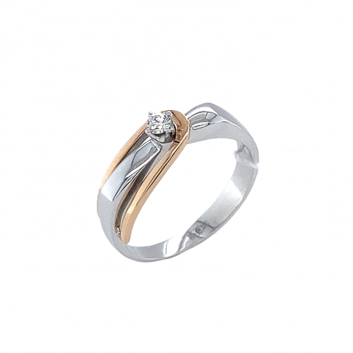 Кольцо (585 б) бриллиант