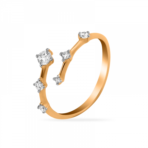 Кольцо (585) фианит