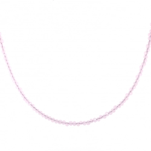 Колье (925) агат розовый синт. чокер