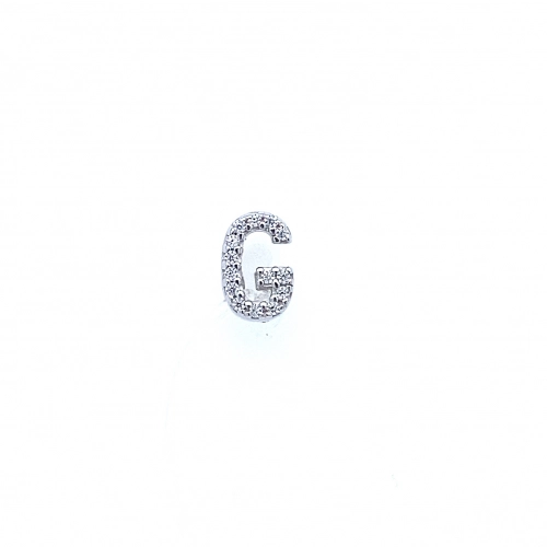 Подвеска (925) фианит буквы g