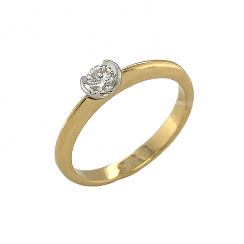 Кольцо (750 ж) бриллиант